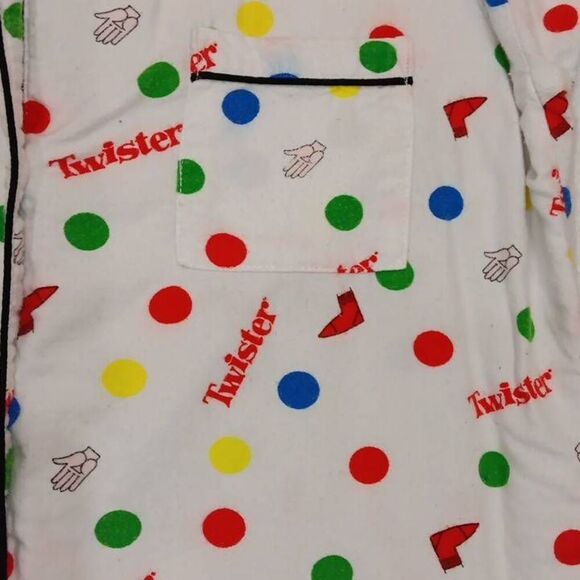 Women's GapBody Twister "flannel type" pajama set. Fun sleep wear! Size Medium - Picture 4 of 7